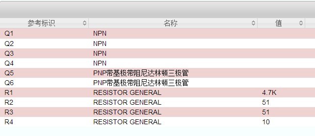 差动放大电路 - BOM表.jpg