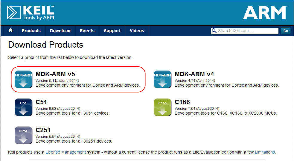 MDK-ARM v5 download.jpg
