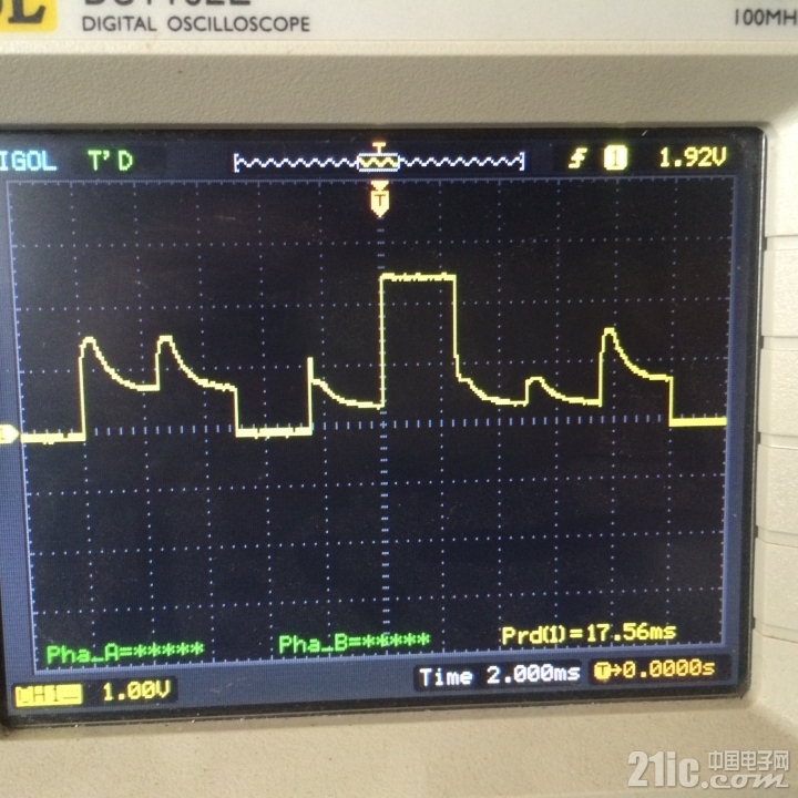 STM8L驱动波形1