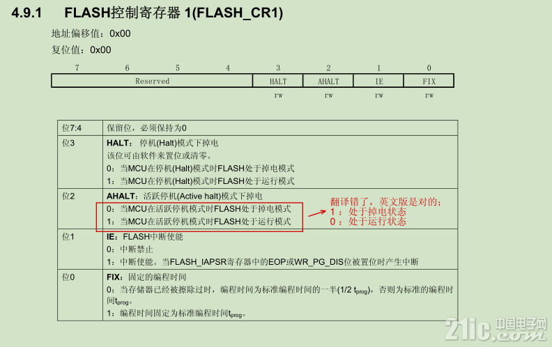 Flash掉电翻译错误