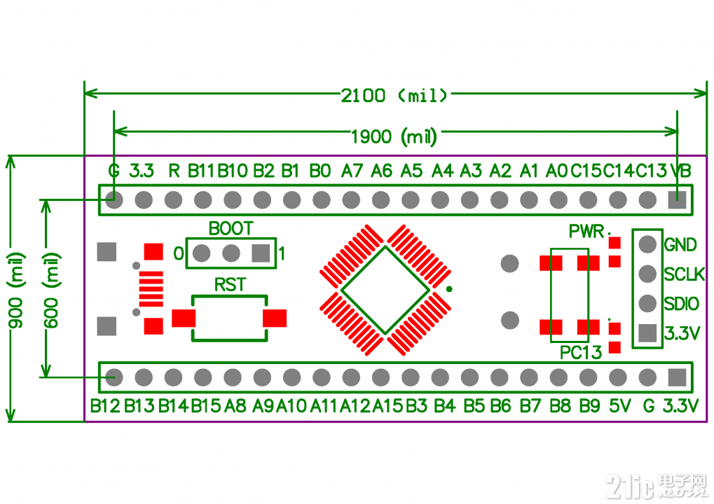 APM32F072CBT6核心板PCB尺寸图.png