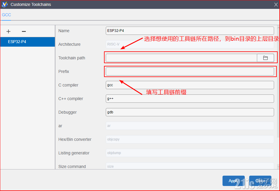 添加自定义toolchain
